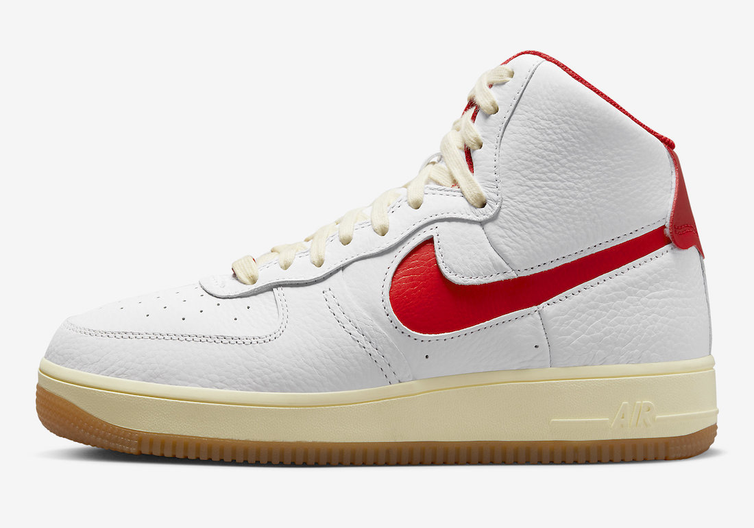 Nike Air Force 1 High Sculpt White Red FN3500-100 Release Date