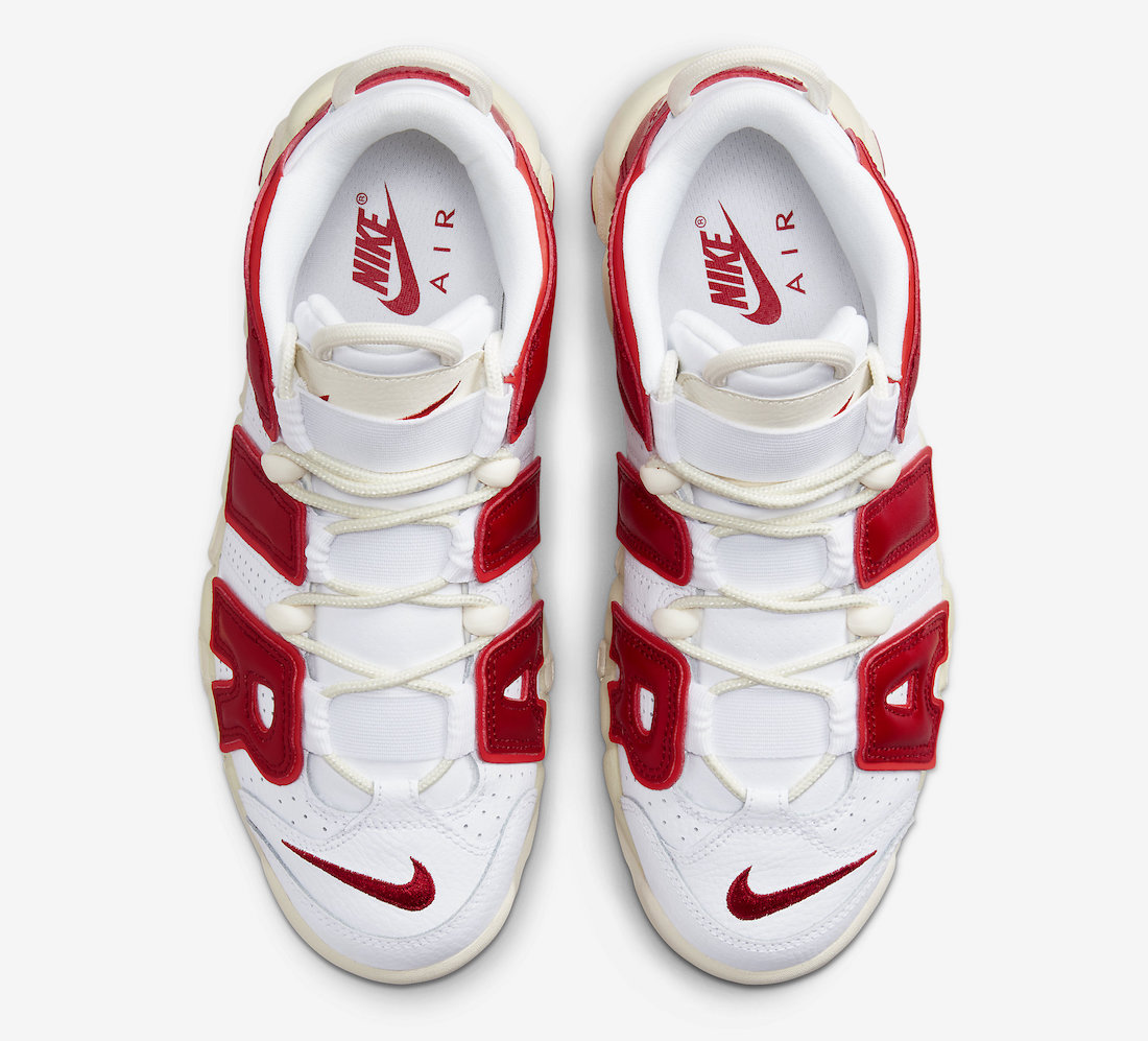 Nike Air More Uptempo White Red FN3497-100 Release Date