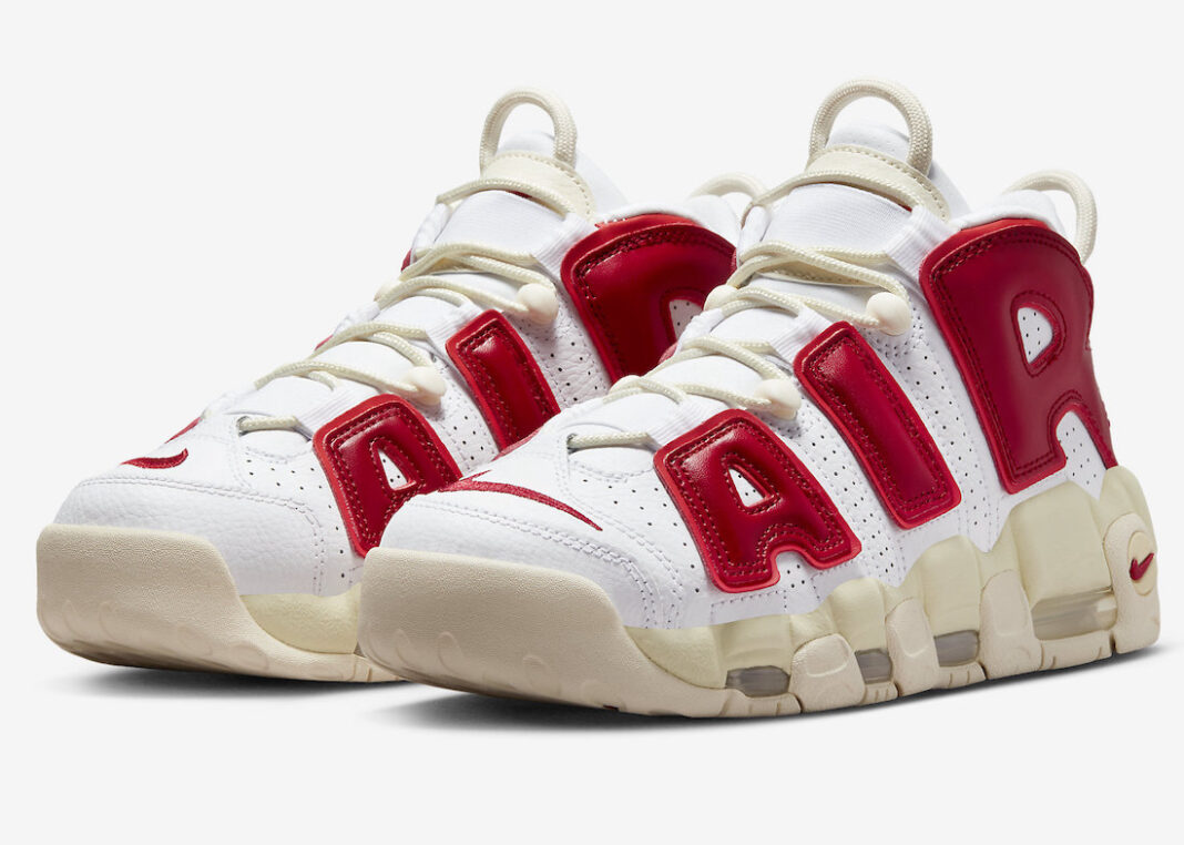 Nike Air More Uptempo White Red FN3497-100 Release Date
