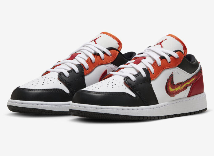 Air Jordan 1 Low Flaming Swoosh FJ7222-101 Release Date-4 Air Jordan 1 Low Flaming Swoosh FJ7222-101 Release Date