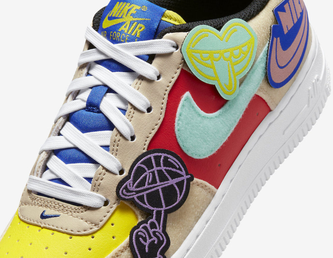 Nike Air Force 1 Low GS Multi-Color Velcro FN7818-100 Release Date