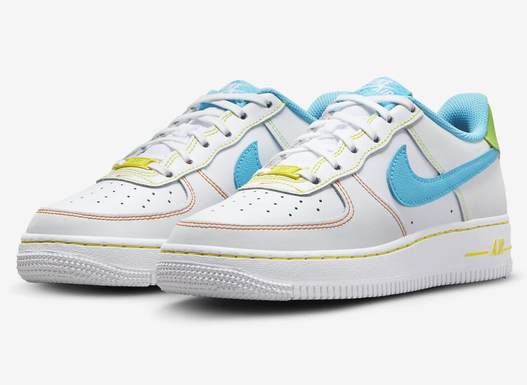 Nike Air Force 1 Low GS White Multi FJ4614-100 Release Date