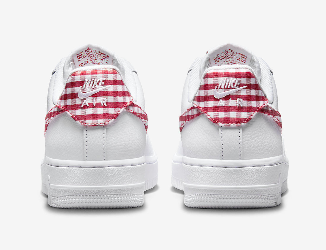 Nike Air Force 1 Low Red Gingham Release Date | SBD