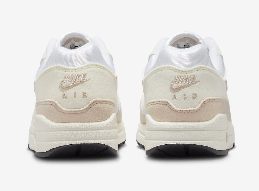 Nike Air Max 1 Pale Ivory Sanddrift Heel