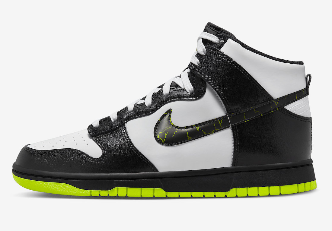 Nike Dunk High Electric White Black Volt FD0732-100