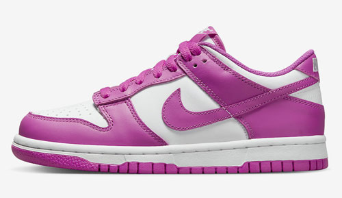 Nike Dunk Low GS Active Fuchsia official release dates 2023