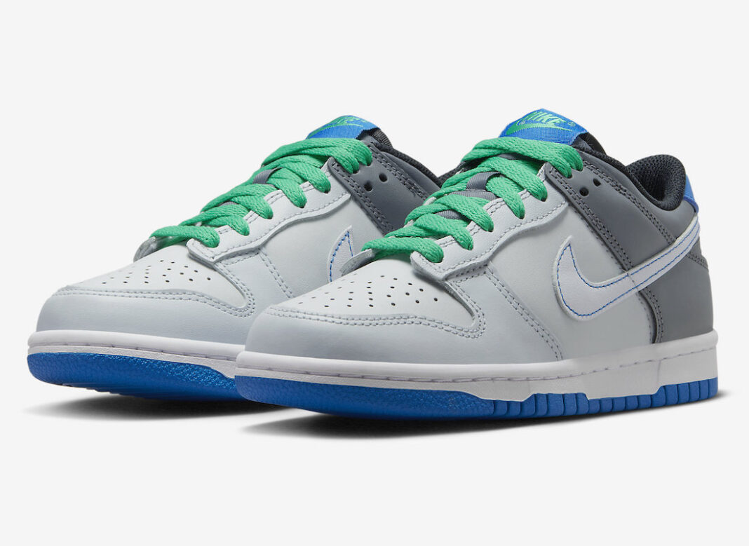 Nike Dunk Low GS Grey Blue Green DH9765-004 Release Date