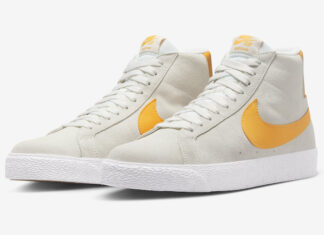 Nike SB Blazer Mid “Laser Orange” Releases March 15th Nike SB Blazer Mid Summit White Laser Orange 864349-110 Release Date