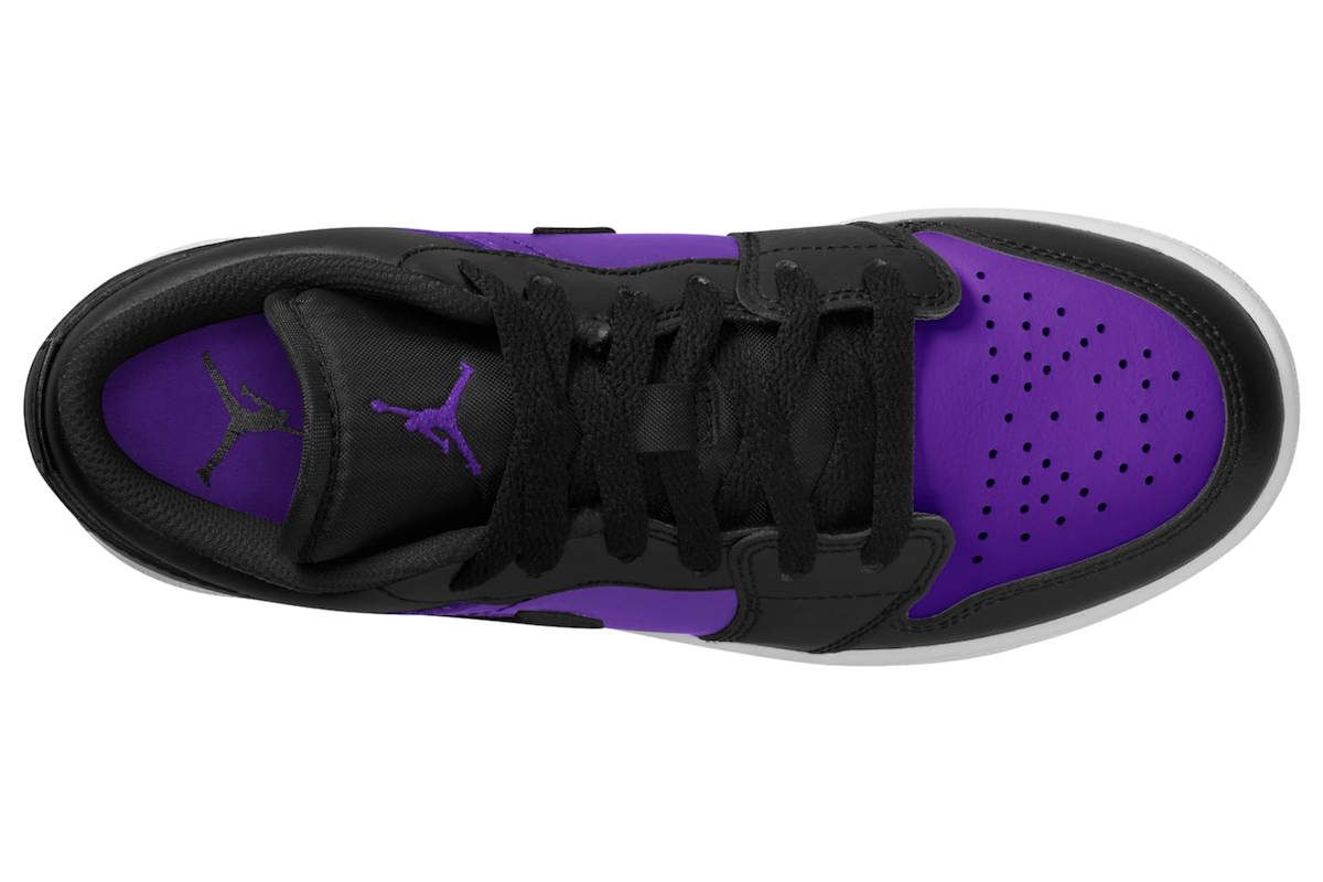Air Jordan 1 Low GS Black Purple 553560-505