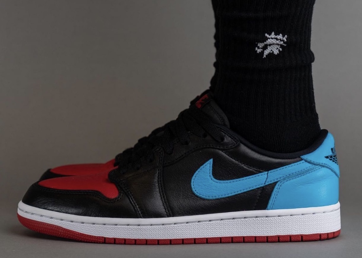 On-Feet Photos of the Air Jordan 1 Low OG “UNC to Chicago”