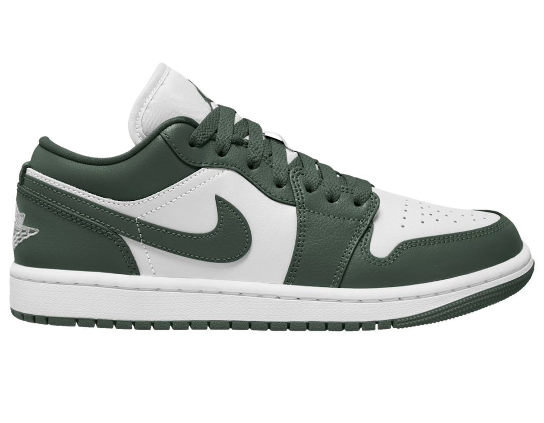 nike air jordan 1 low white green