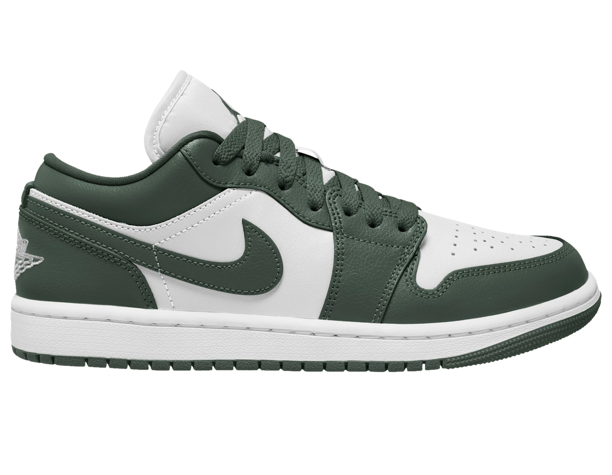 Air Jordan 1 Low Surfaces in White and Olive Green