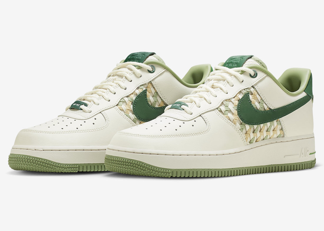 This Nike Air Force 1 Low Sail Gorge Green Has Strong Vintage