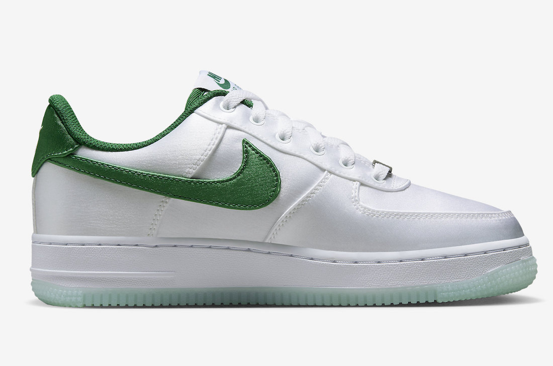Nike Air Force 1 Low Satin White Green DX6541-101 | SBD