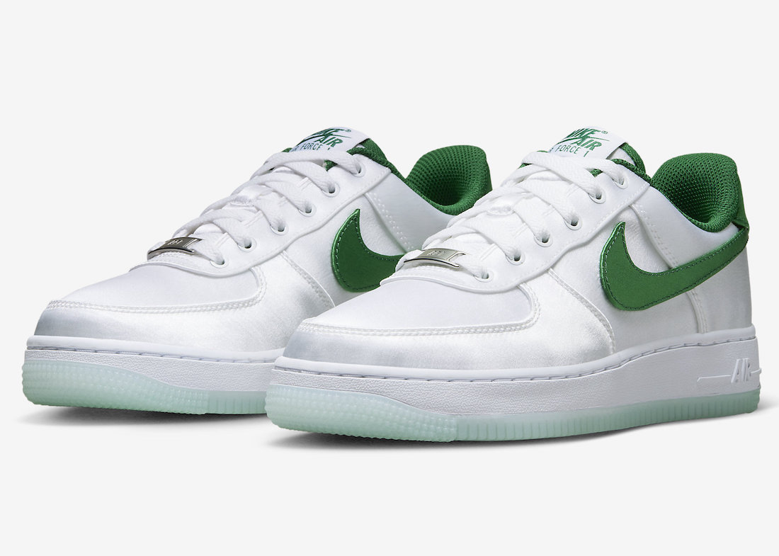 Nike Air Force 1 Low Satin White Green DX6541 101 4