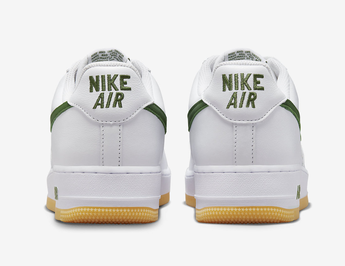 Nike Air Force 1 Low White Forest Green Gum Yellow FD7039-101