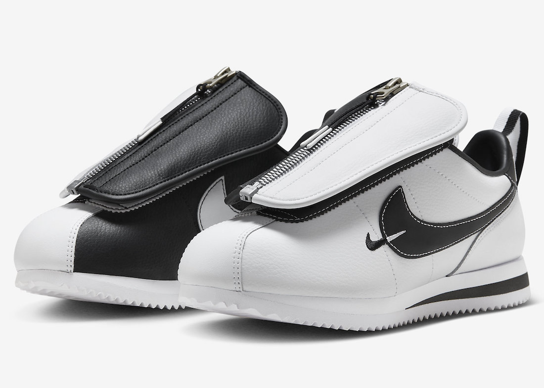 Nike Cortez “Yin and Yang” With Removable Zippered Tongue Shroud