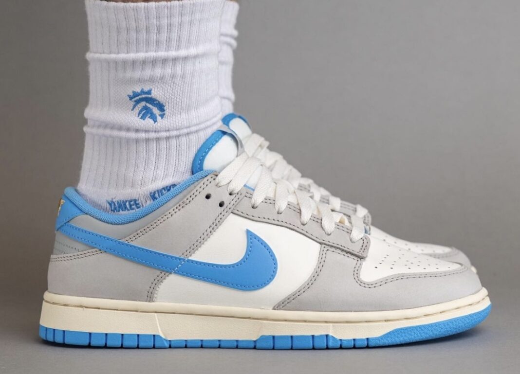 Nike Dunk Low Athletic Department University Blue On-Foot