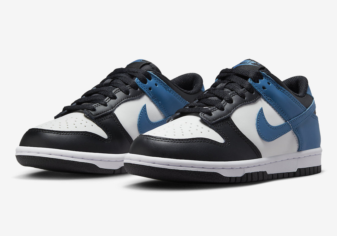 Kids Nike Dunk Low Appears in Black, White, and Blue