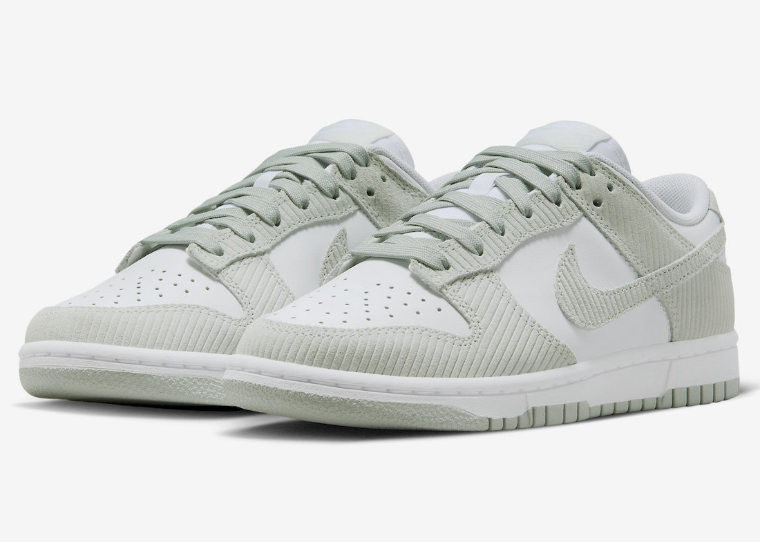 Official Photos of the Nike Dunk Low “Grey Corduroy”