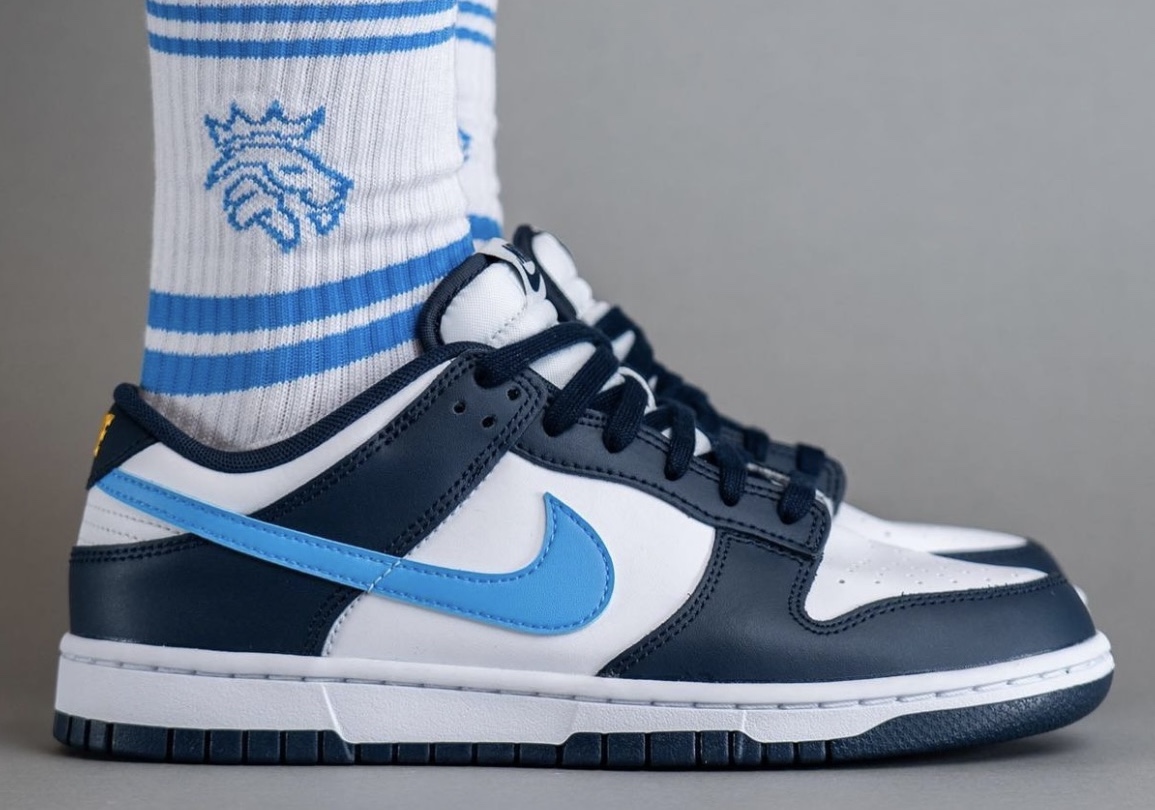Nike Dunk Low Surfaces in Midnight Navy and University Blue