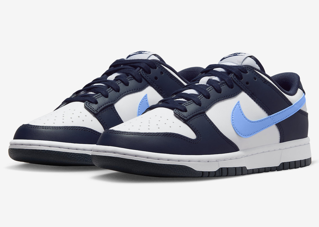 A New Nike Dunk Low Surfaces With UNC Vibes
