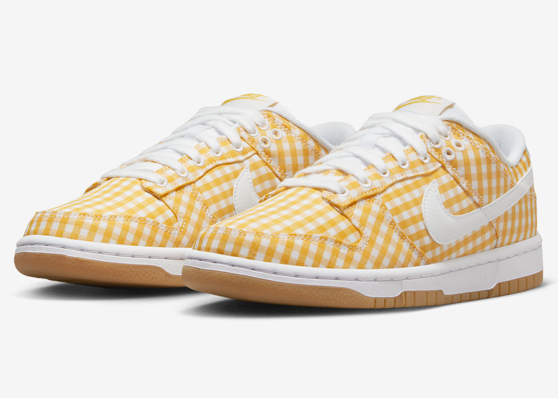 Official Photos of the Nike Dunk Low “Yellow Gingham”