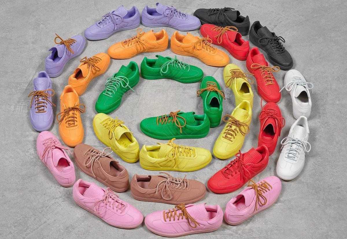 Pharrell x adidas Humanrace Samba “Colors Pack” Releasing in May