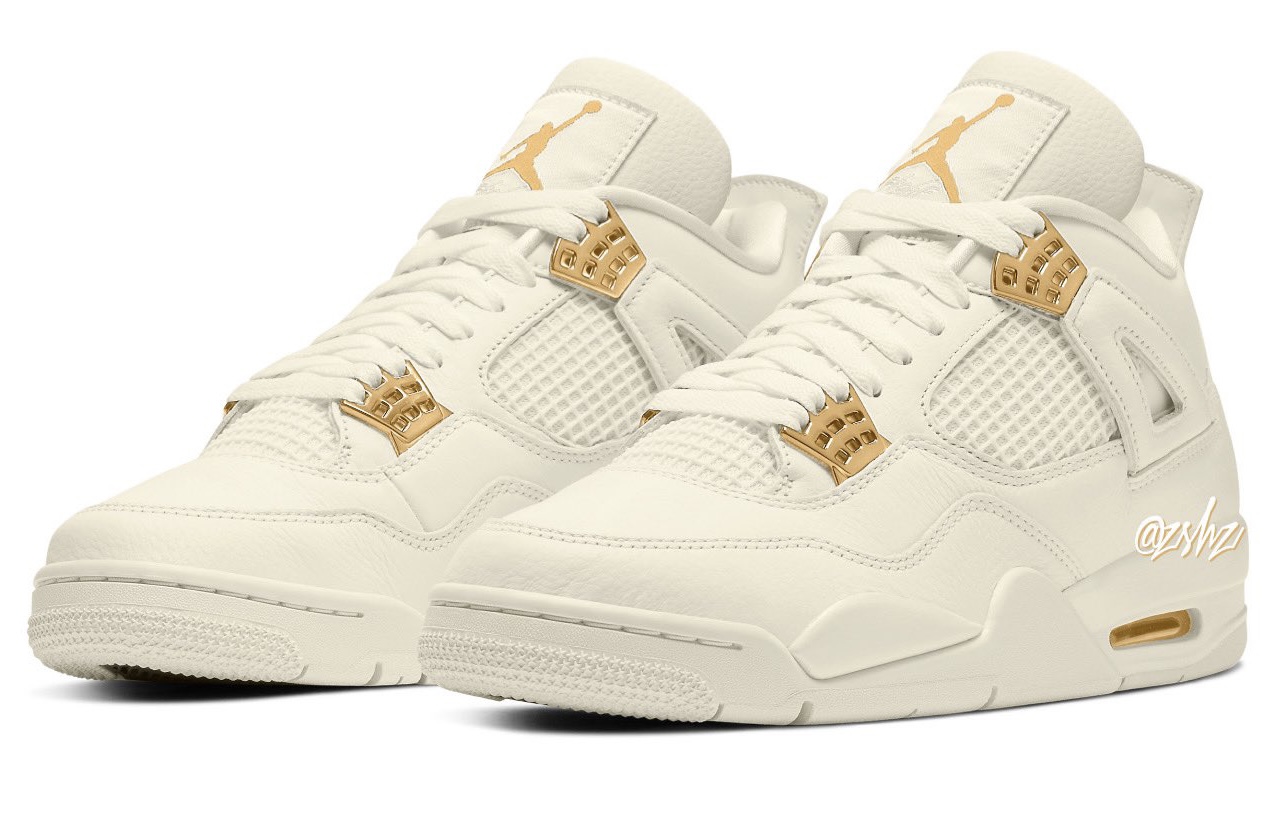 Women S Air Jordan 4 Sail Releasing Spring 2024 Sneakers Cartel   Air Jordan 4 Sail AQ9129 170 2024 1 