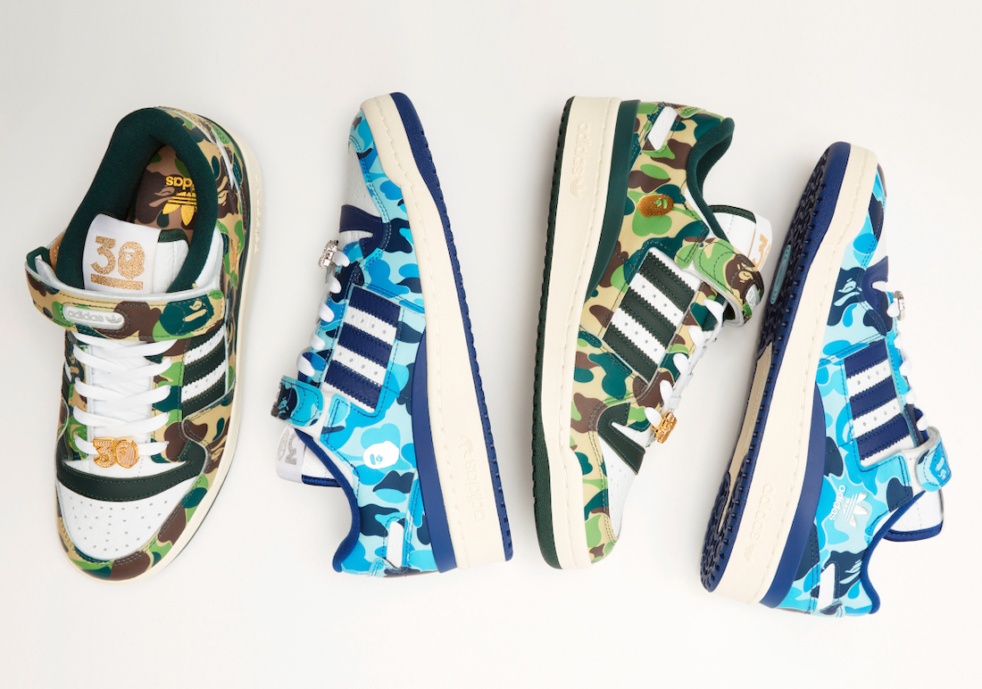 BAPE x adidas Forum 84 Low “30th Anniversary” Releases May 20th