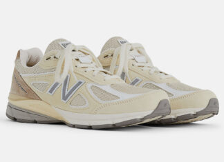 New Balance 990v4 Made in USA Cream U990TE4