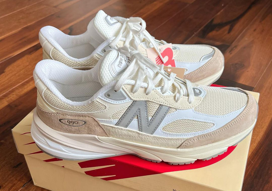 New Balance 990v6 Made in USA Surfaces in Cream and White