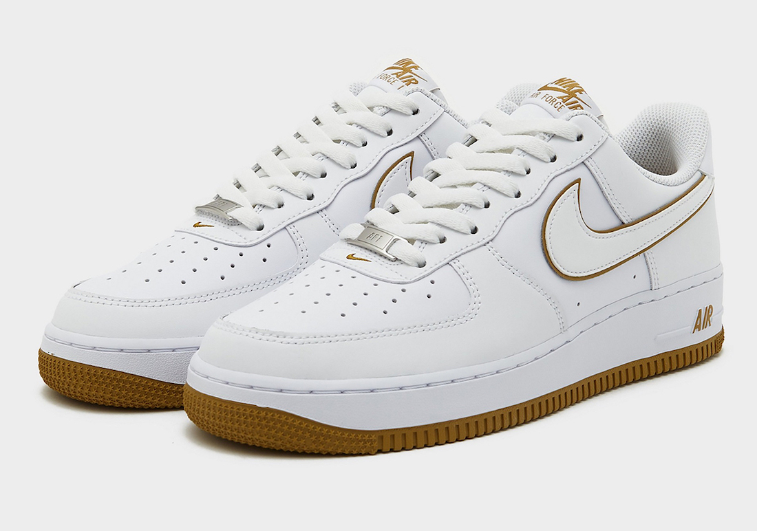 Nike Air Force 1 Low Surfaces in White and Bronzine