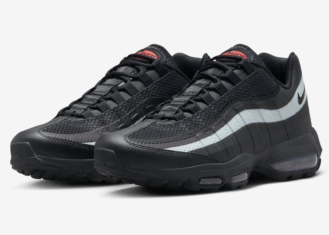 Nike Air Max 95 Ultra Surfaces in Black, Red, and Grey