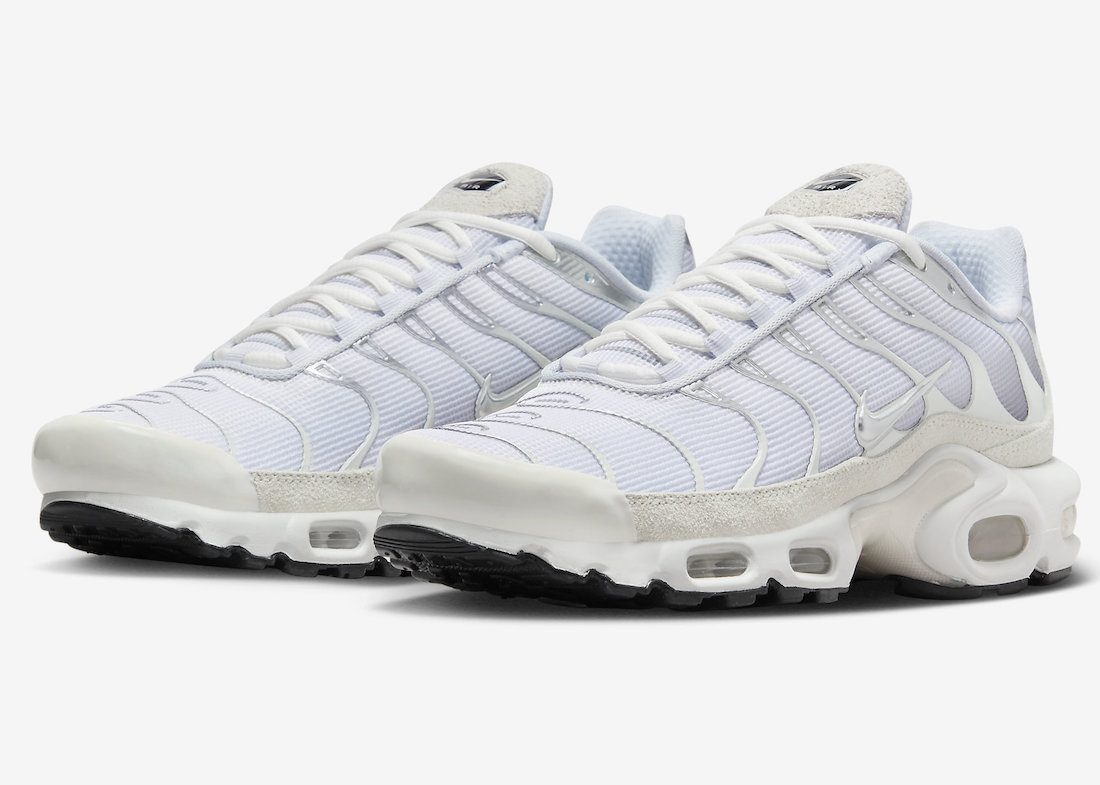 Nike Air Max Plus “Pure Platinum” With Shaggy Suede Overlays