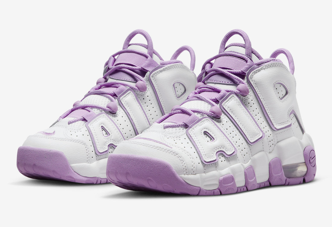Kids Nike Air More Uptempo Surfaces in White and Lilac