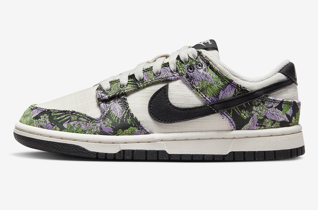 Nike Dunk Low Next Nature Floral Tapestry FN7105 030
