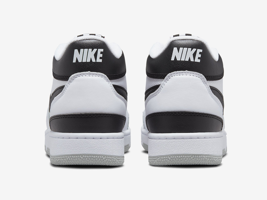 Back heel tabs of the nike air force 1 junior black and white gold White Black FB8938-101