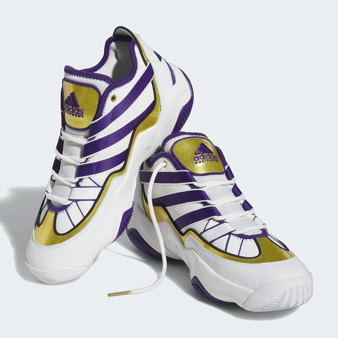 adidas adilette knit slide sandal for women Lakers HQ4624