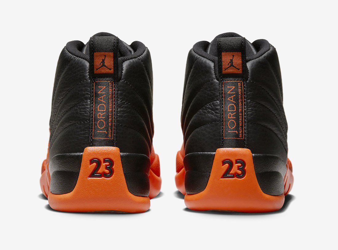 Air Jordan 12 Brilliant Orange Heel