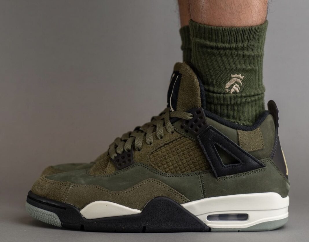 Air Jordan 4 Craft Medium Olive Fb9927 200 Sbd 1604