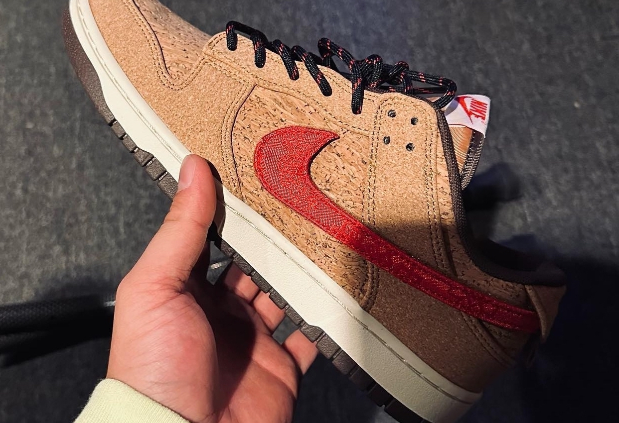 CLOT x Nike Dunk Low “Cork” Comes With Interchangeable Swooshes