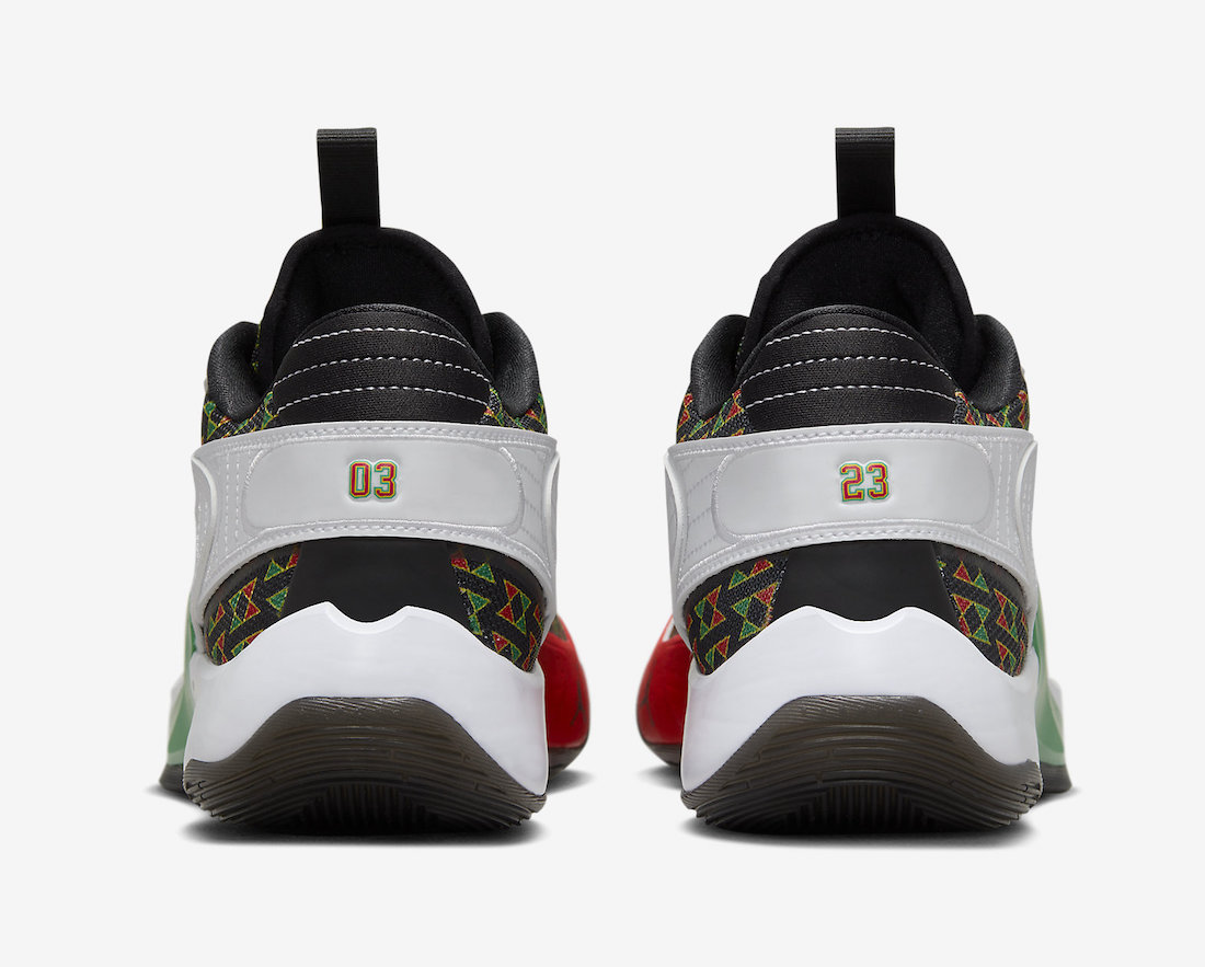 Nike Jordan Luka 2 'Quai 54' Red Green FQ1153-100 Men's Size 12.5 Shoes #19A