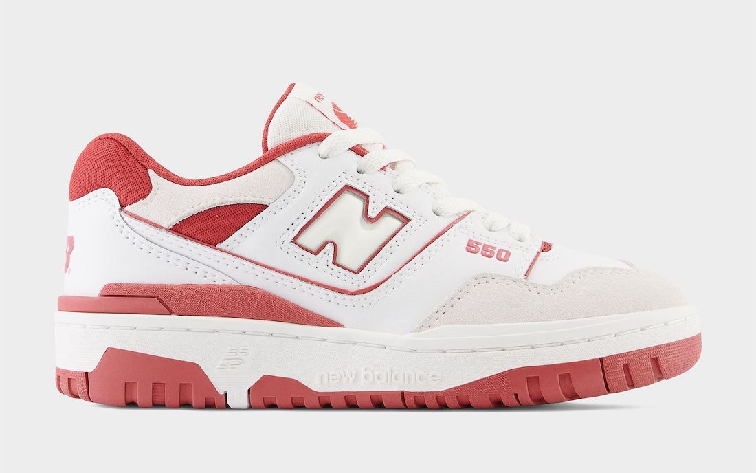 New Balance 550 Appears in White and Red