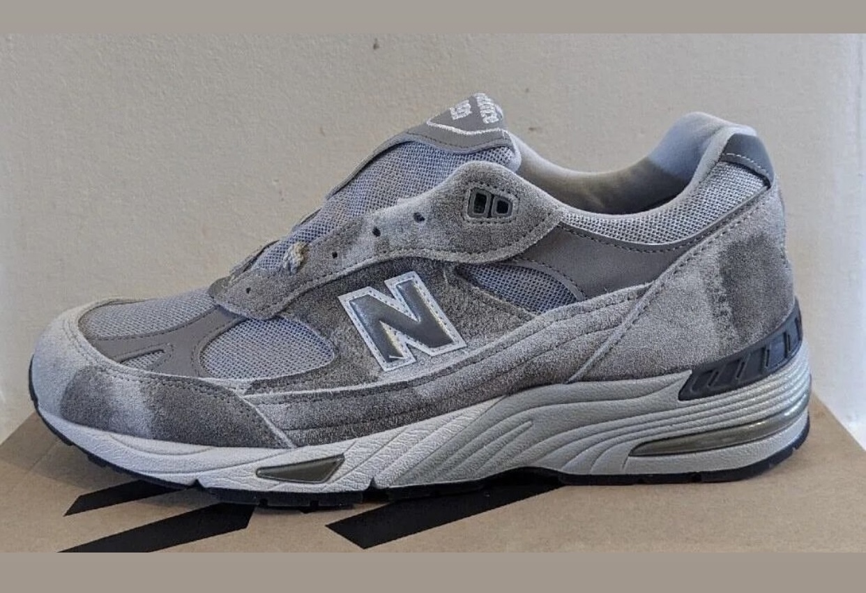 New Balance 991 Made in UK Washed Grey M991PRT | SBD