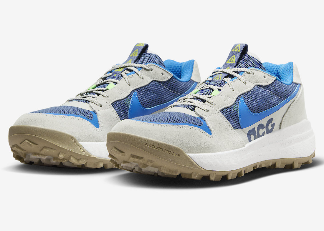 Nike ACG Lowcate Surfaces in Light Bone and Photo Blue
