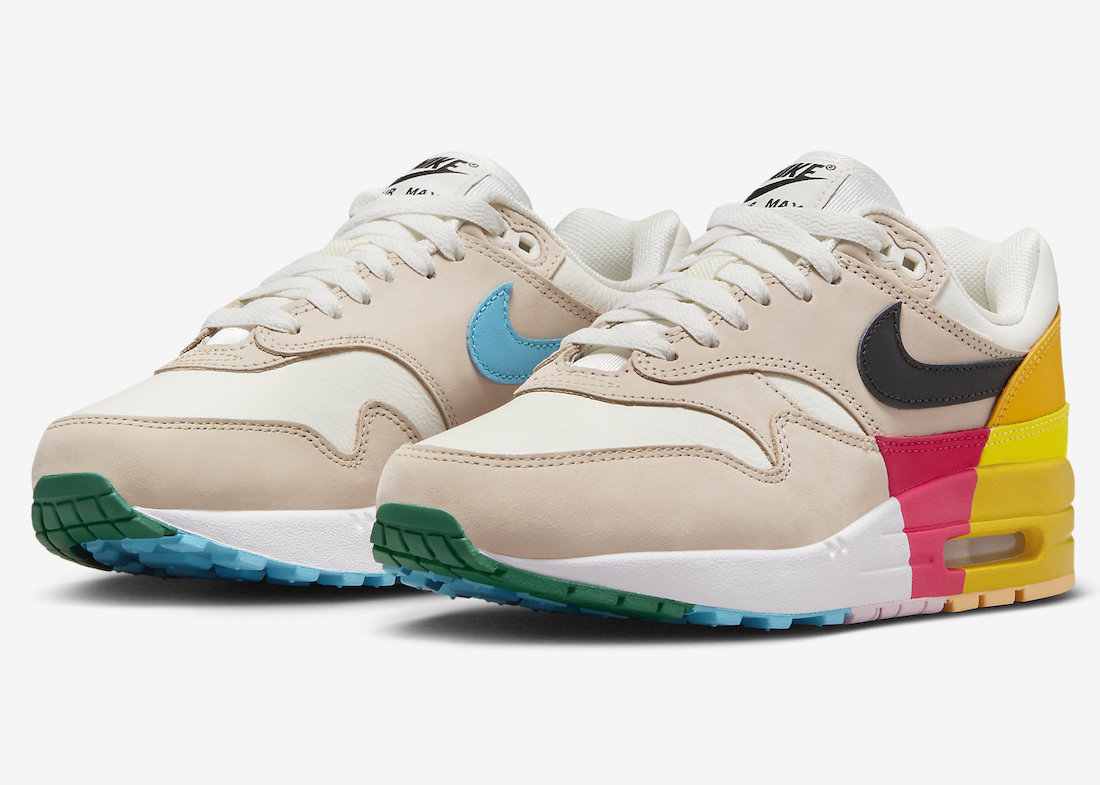 Nike Air Max 1 Highlighted With Multi-Colors