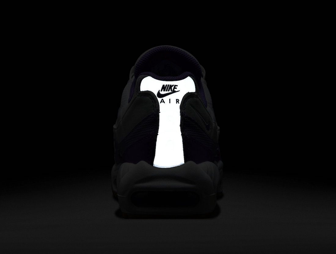 Nike Air Max 95 White Purple Gum Reflective Heel