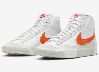 Nike Blazer Mid Pro Club White Orange DQ7673-103