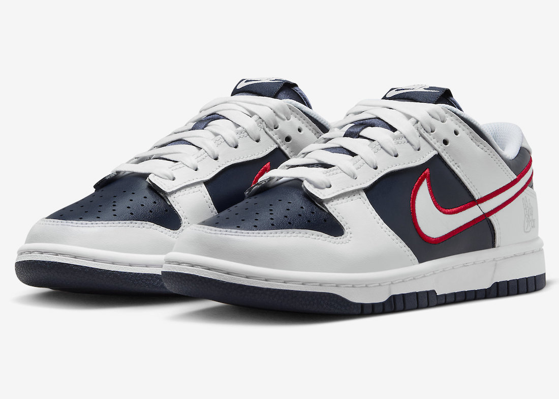 Nike Dunk Low Houston Comets Four-Peat DZ2780-100 Release Date